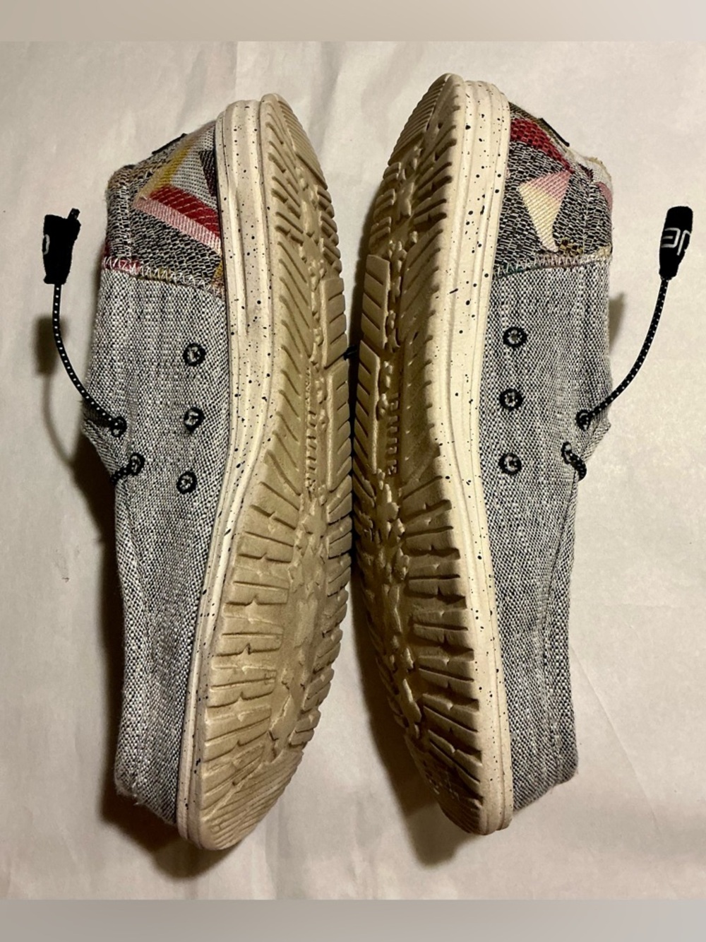 Hey Dude Wally Funk Multi- Color Woven Slip-On Loafer Mens 11 Lightweight - Picture 8 of 16